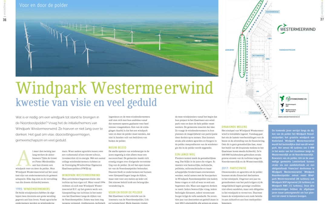 Windpark Westermeerwind, kwestie van visie en veel geduld
