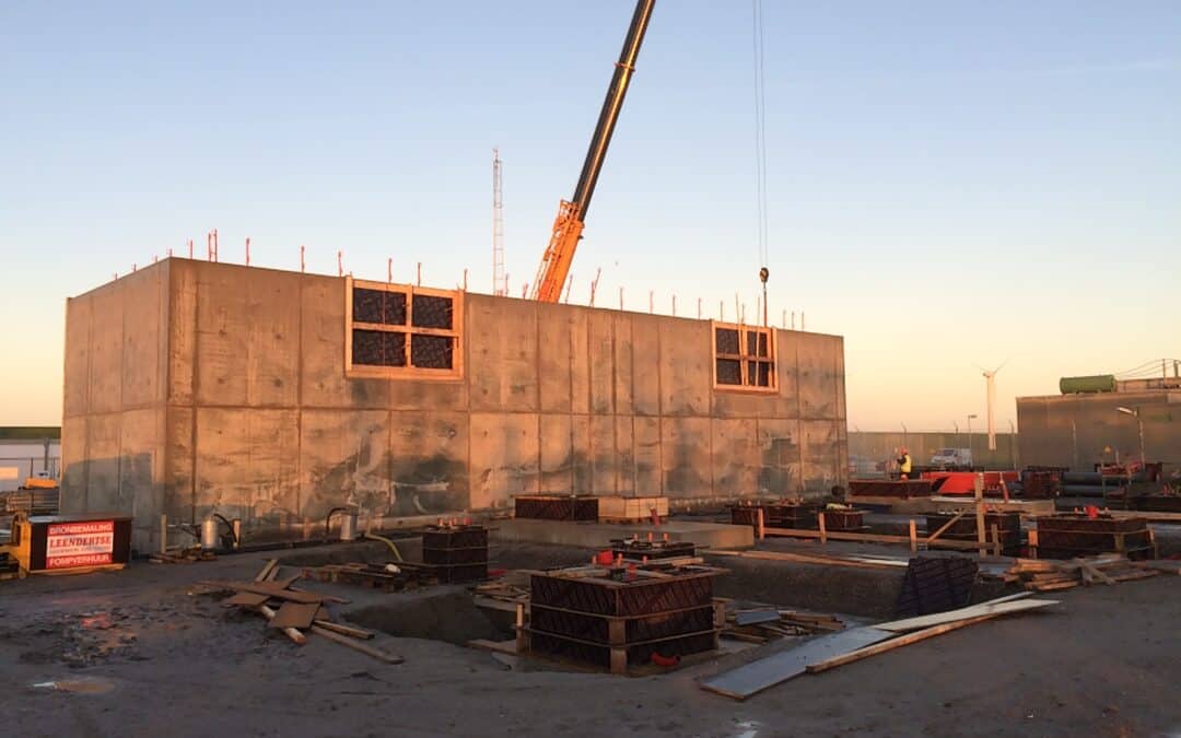 Hard gewerkt aan bouw van het hoogspanningsstation