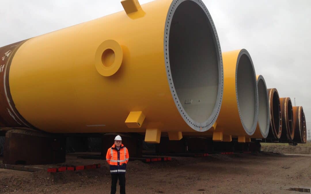 Coating en opslag monopiles