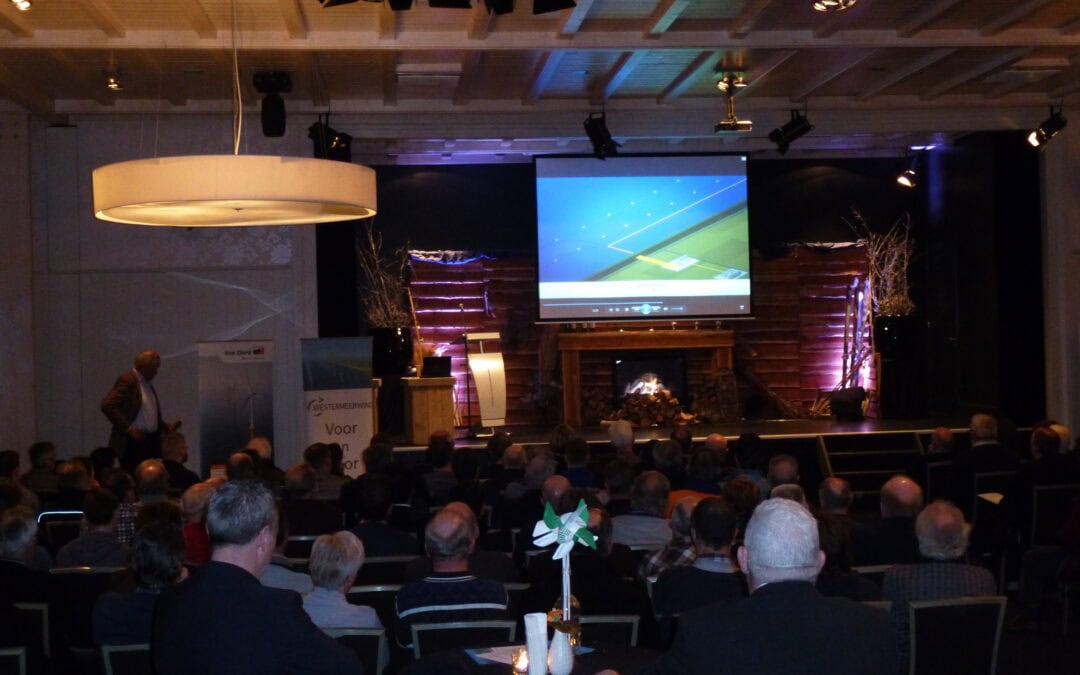 Grote belangstelling voor de informatiebijeenkomst over start bouw Windpark Westermeerwind
