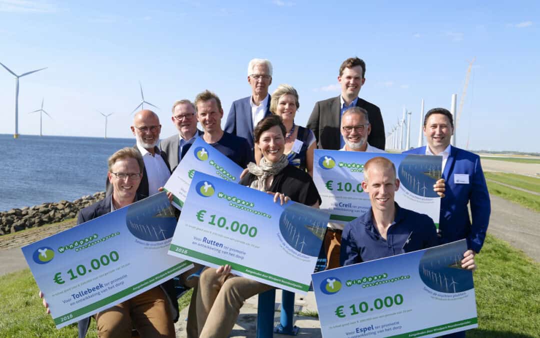 Samen de vruchten plukken van Windpark Noordoostpolder